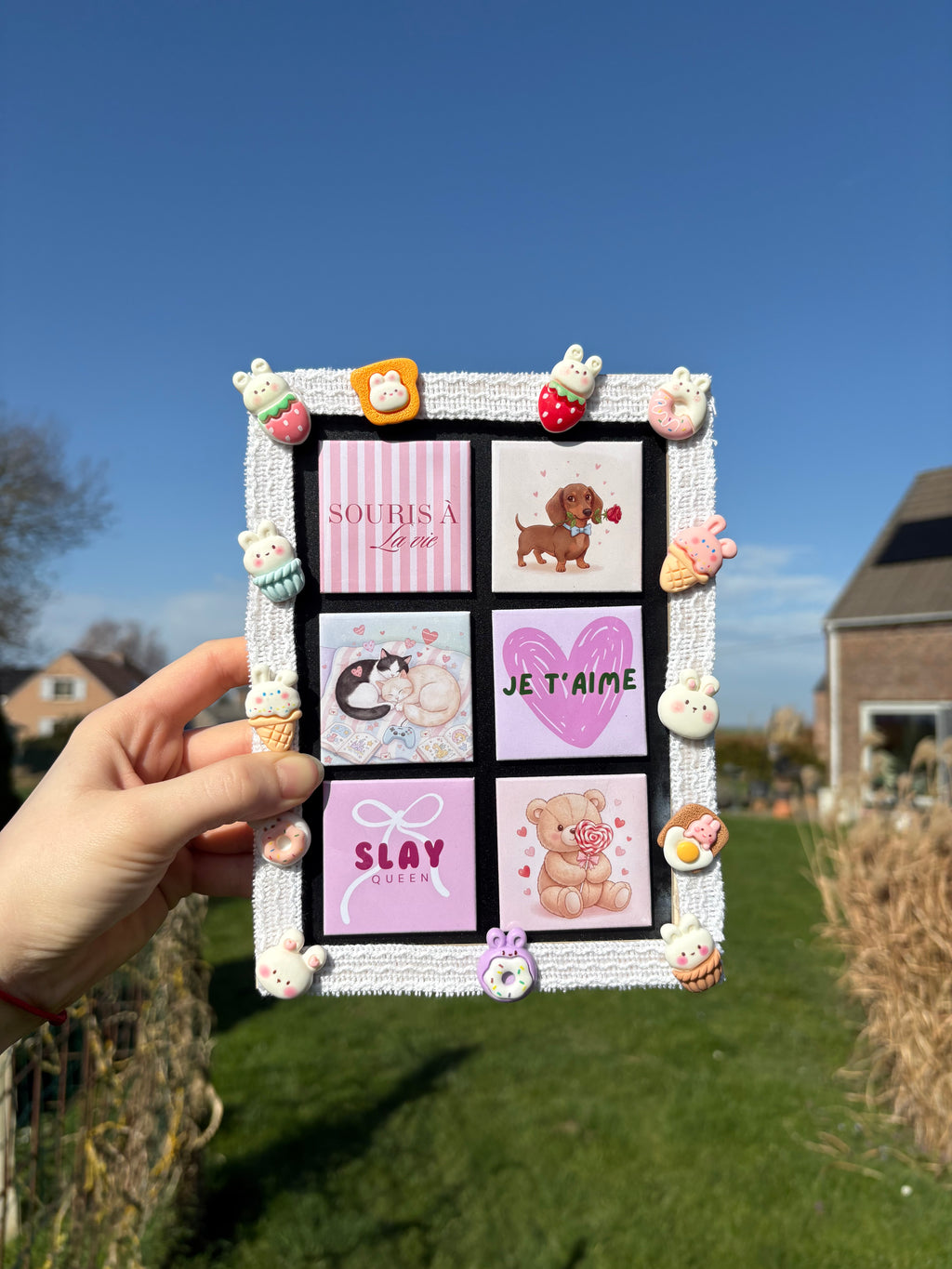 Petit support magnétique décoré