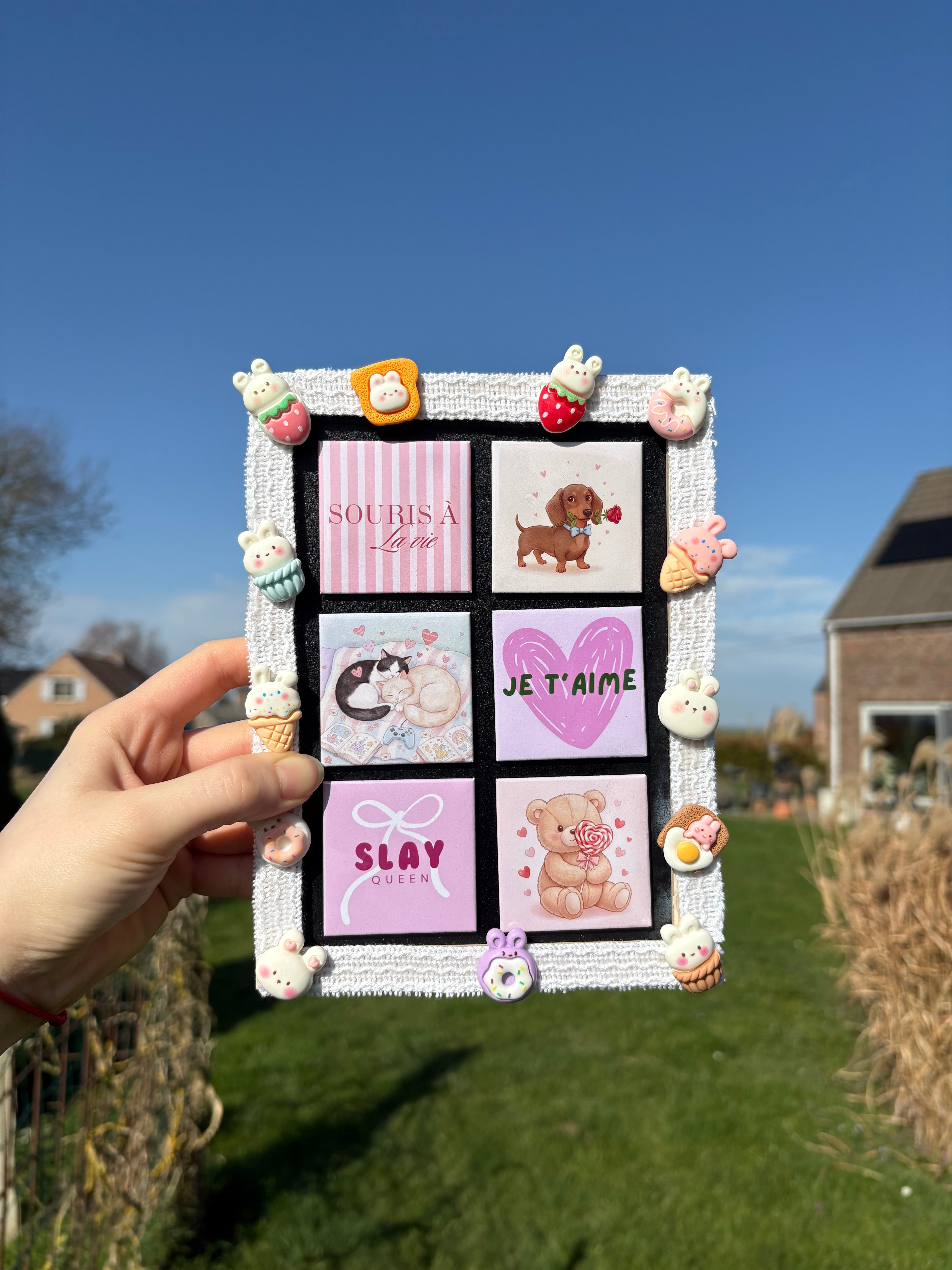Petit support magnétique décoré